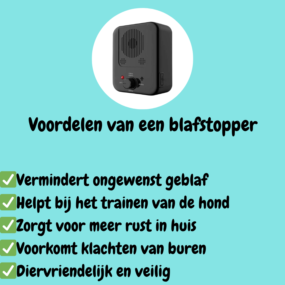 Bark Detector X - De slimme oplossing tegen blaffen