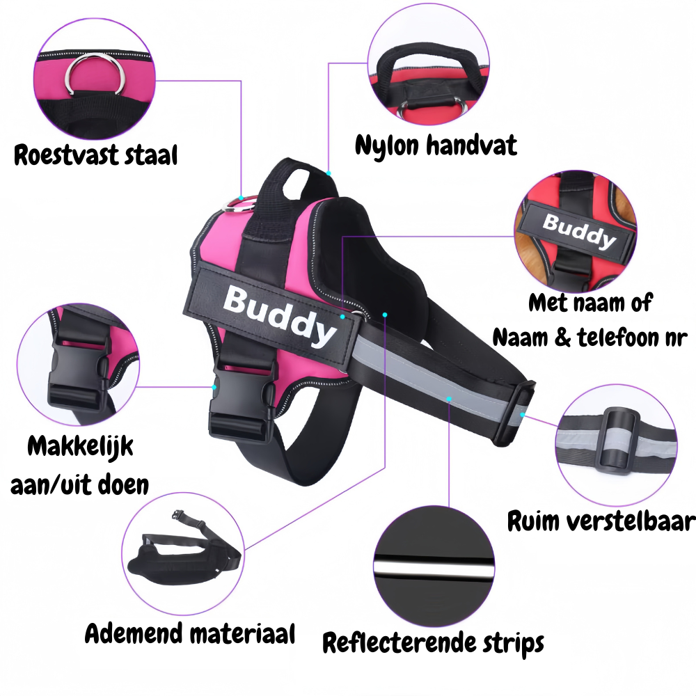 Gepersonaliseerd Anti Trektuig voor Honden