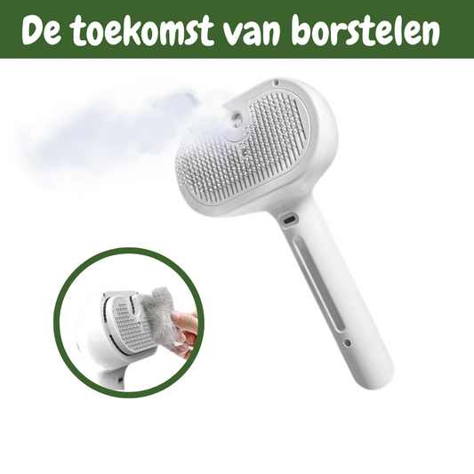 SteamCare Hondenborstel - Werkt Antistatisch & Hydrateert de Huid
