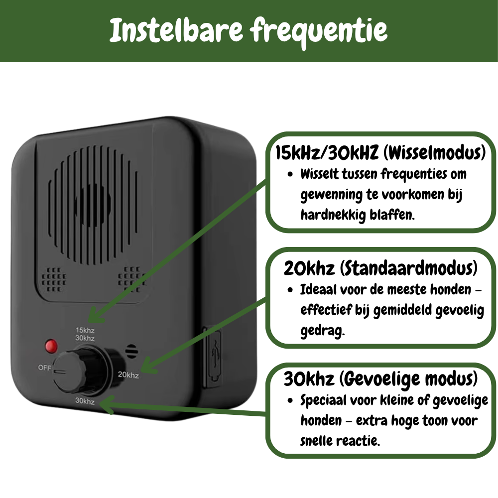 Bark Detector X - De slimme oplossing tegen blaffen