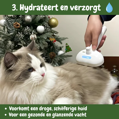 SteamCare Hondenborstel - Werkt Antistatisch & Hydrateert de Huid