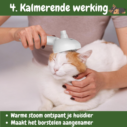SteamCare Hondenborstel - Werkt Antistatisch & Hydrateert de Huid