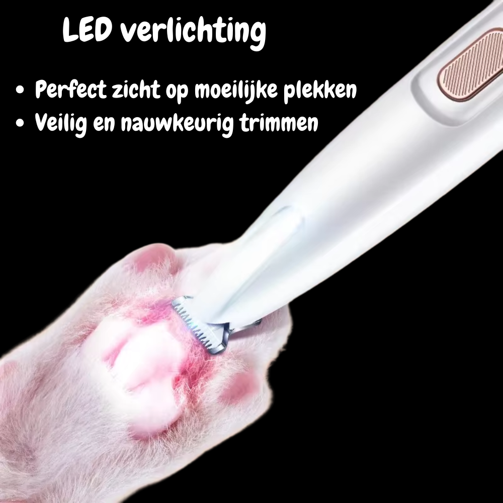 CleanPaws Hondentrimmer - Geen gladde poten meer LED verlichting