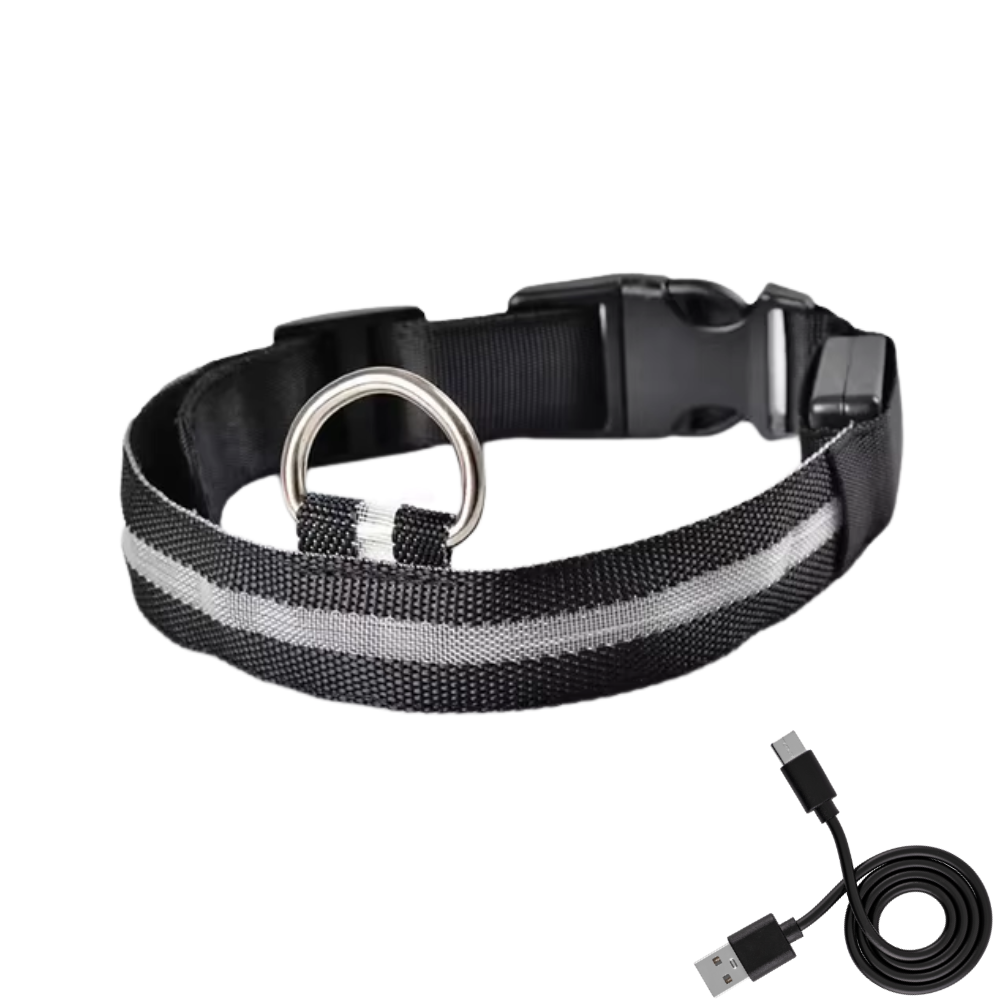 SafeGlow oplaadbare LED-halsband voor honden