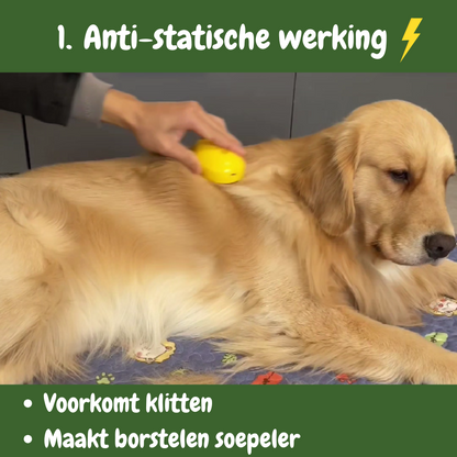SteamTech Stoomborstel voor Honden en Katten Anti-statische werking