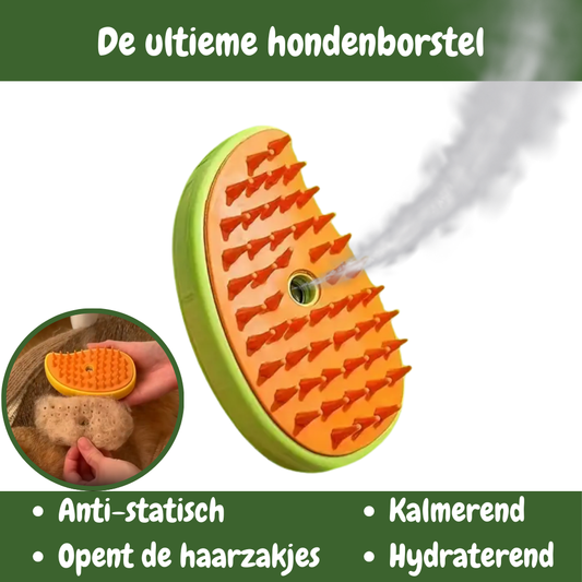SteamTech Stoomborstel voor Honden en Katten De ultieme hondenborstel