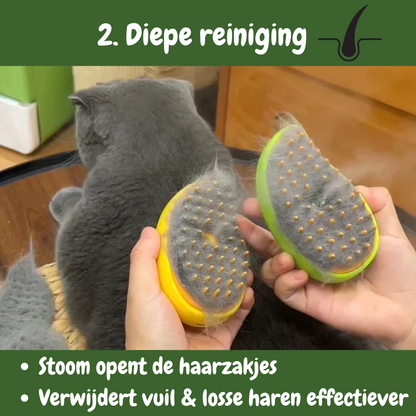 SteamTech Stoomborstel voor Honden en Katten Diepe reiniging
