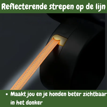 TwinWalker - Dubbele Hondenriem met Rolmechanisme